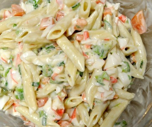 Seafood Pasta Salad Recipes Imitation Crab
 Seafood Pasta Salad GOODEness Gracious