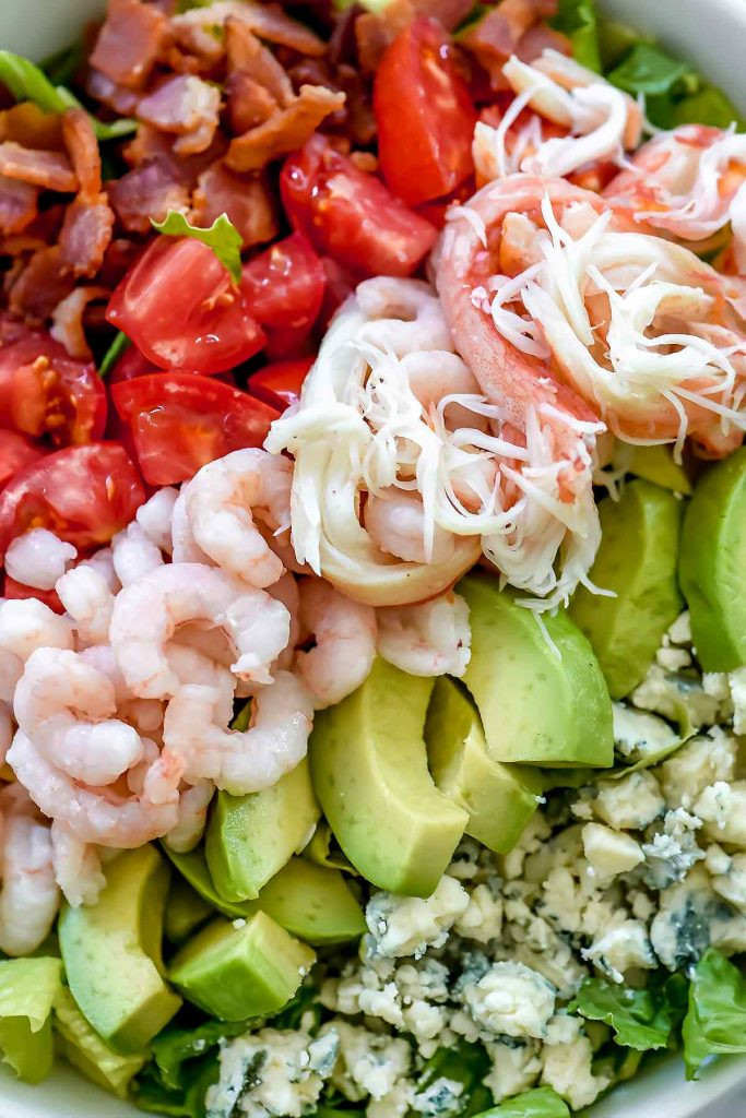 Seafood Salad With Shrimp And Crab
 Crab and Shrimp Seafood Cobb Salad