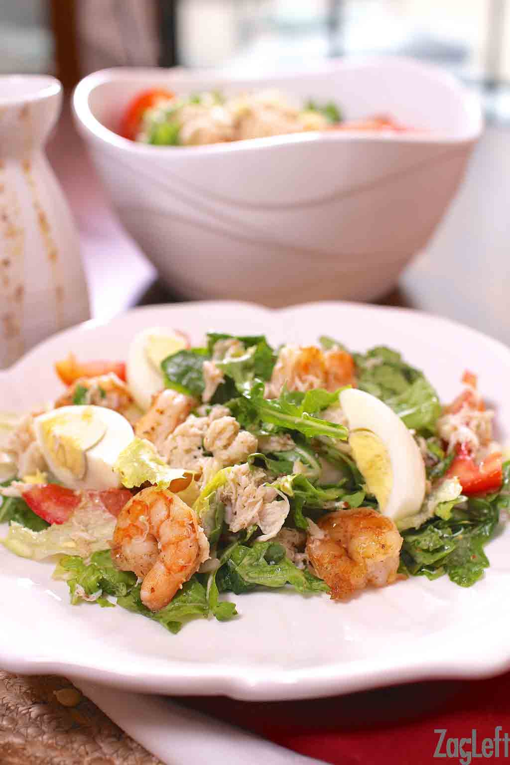Seafood Salad With Shrimp And Crab
 Shrimp And Crabmeat Salad With Creole Dressing ZagLeft