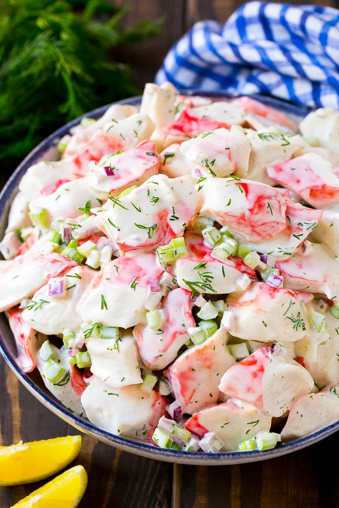 Seafood Salad With Shrimp And Crab
 Crab Salad Recipe Dinner at the Zoo