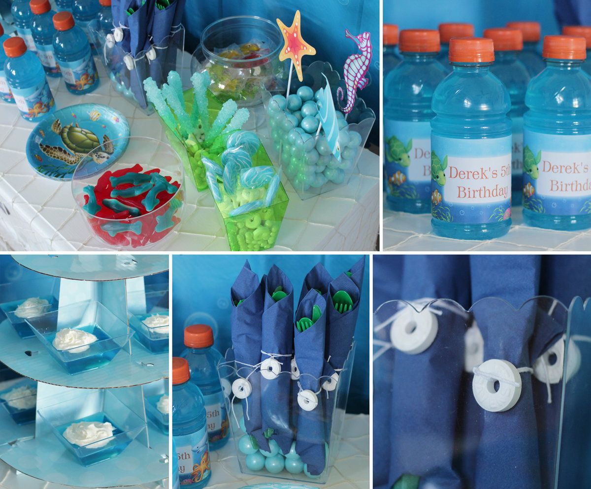 Seaworld Birthday Party
 Ocean Party Food via Birthdayinabox