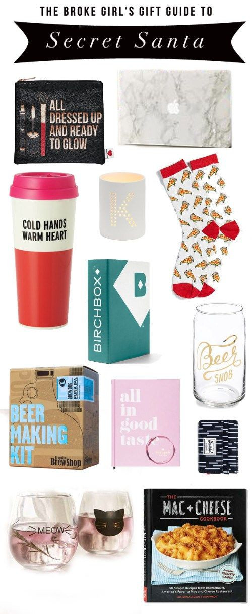 Secret Santa Gift Ideas For Girls
 A Broke Girl s Gift Guide Secret Santa