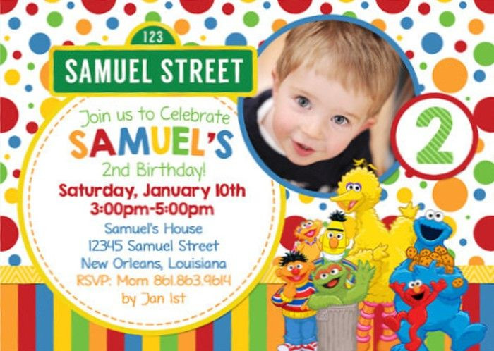 Sesame Street Birthday Invitations
 FREE Sesame Street Birthday Invitations – FREE Printable