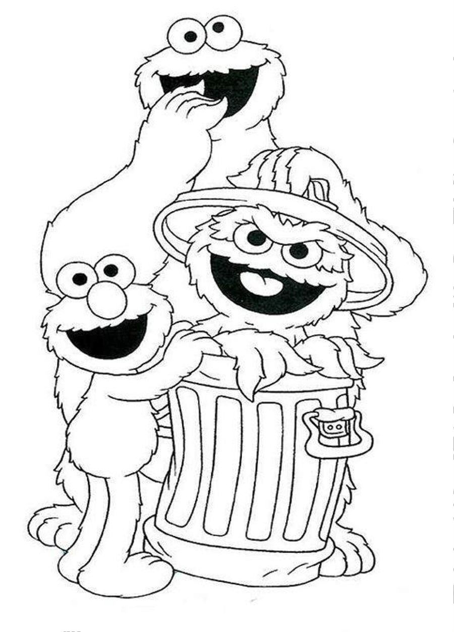 Sesame Street Printable Coloring Pages
 Sesame Street Coloring Pages Faces Coloring Pages