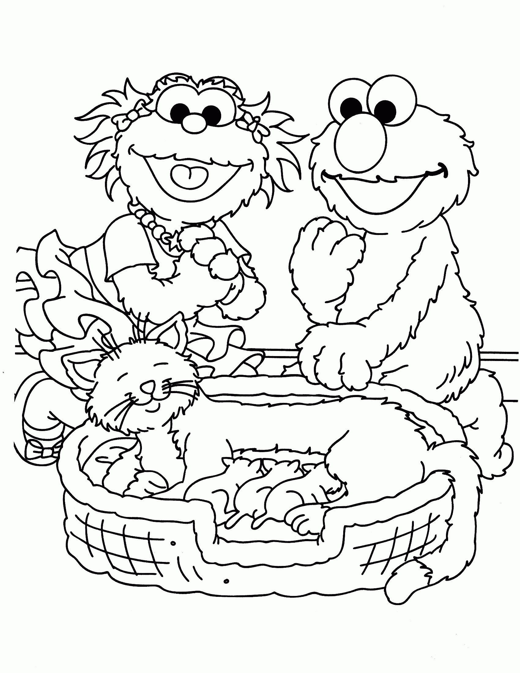 Sesame Street Printable Coloring Pages
 Sesame Street Coloring Pages For Toddlers Coloring Home