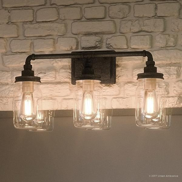 Shabby Chic Bathroom Lighting
 Shop Luxury Industrial Bathroom Light 11"H x 21 5"W with