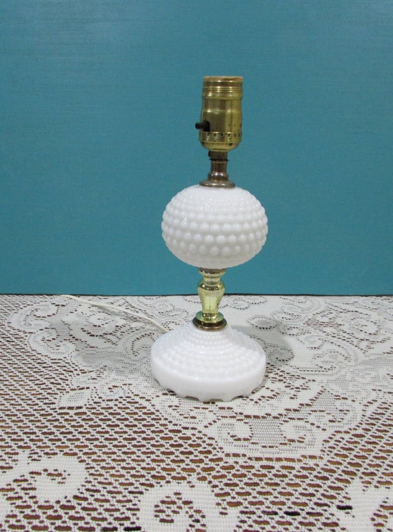 Shabby Chic Bedroom Lamps
 Milk Glass Table Lamp Shabby Chic Décor Beach Bedroom