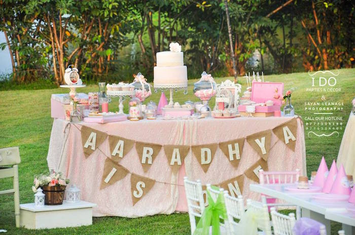 Shabby Chic Birthday Party Decorations
 Kara s Party Ideas Vintage Shabby Chic 1st Birthday Party