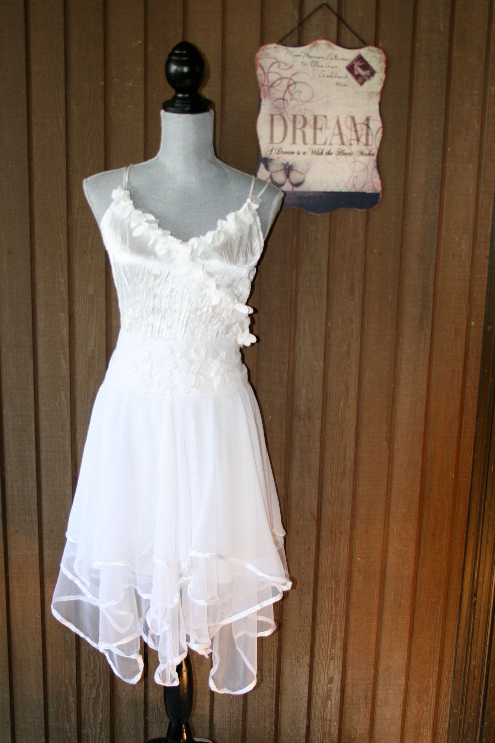 Shabby Chic Wedding Dresses
 Upcycled Wedding Dress Shabby Chic Tattered Dress Romantic