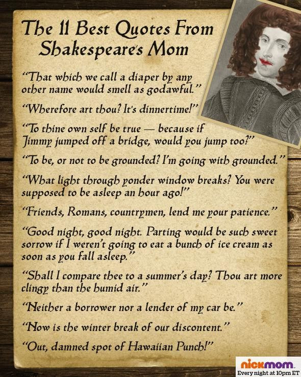 Shakespeare Quotes About Mothers
 The best quotes from Shakespeare s mom These are