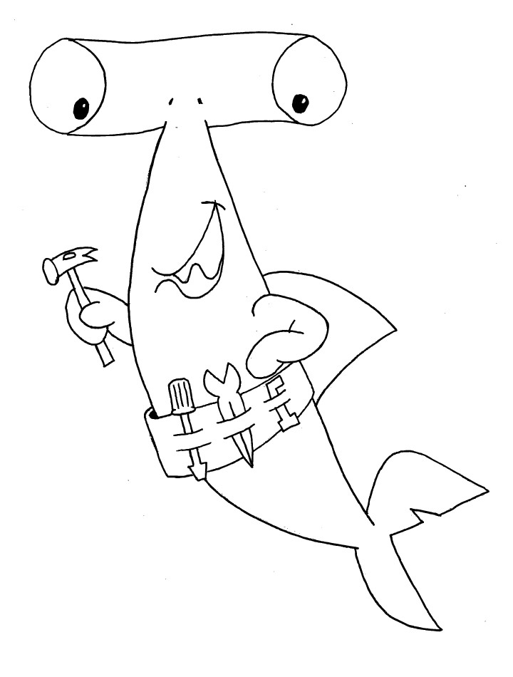 Shark Coloring Pages For Kids
 Shark Coloring Pages and Posters