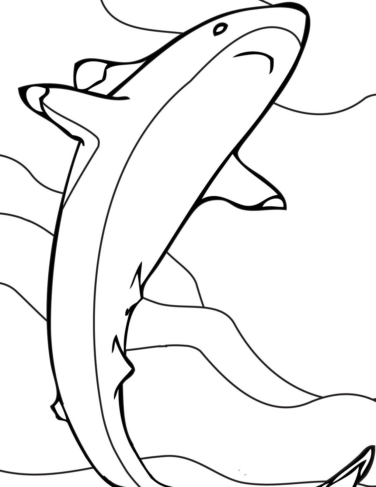 Shark Coloring Pages For Kids
 Shark Sheets for Kids