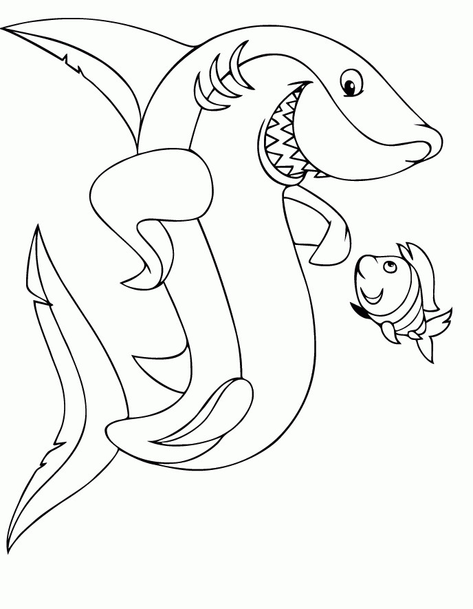 Shark Coloring Pages For Kids
 Printable Shark Coloring Pages Coloring Home