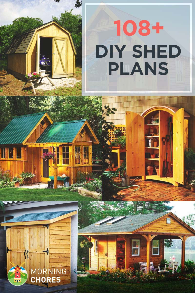 Shed Plans DIY
 108 Free DIY Shed Plans & Ideas You Can Actually Build in