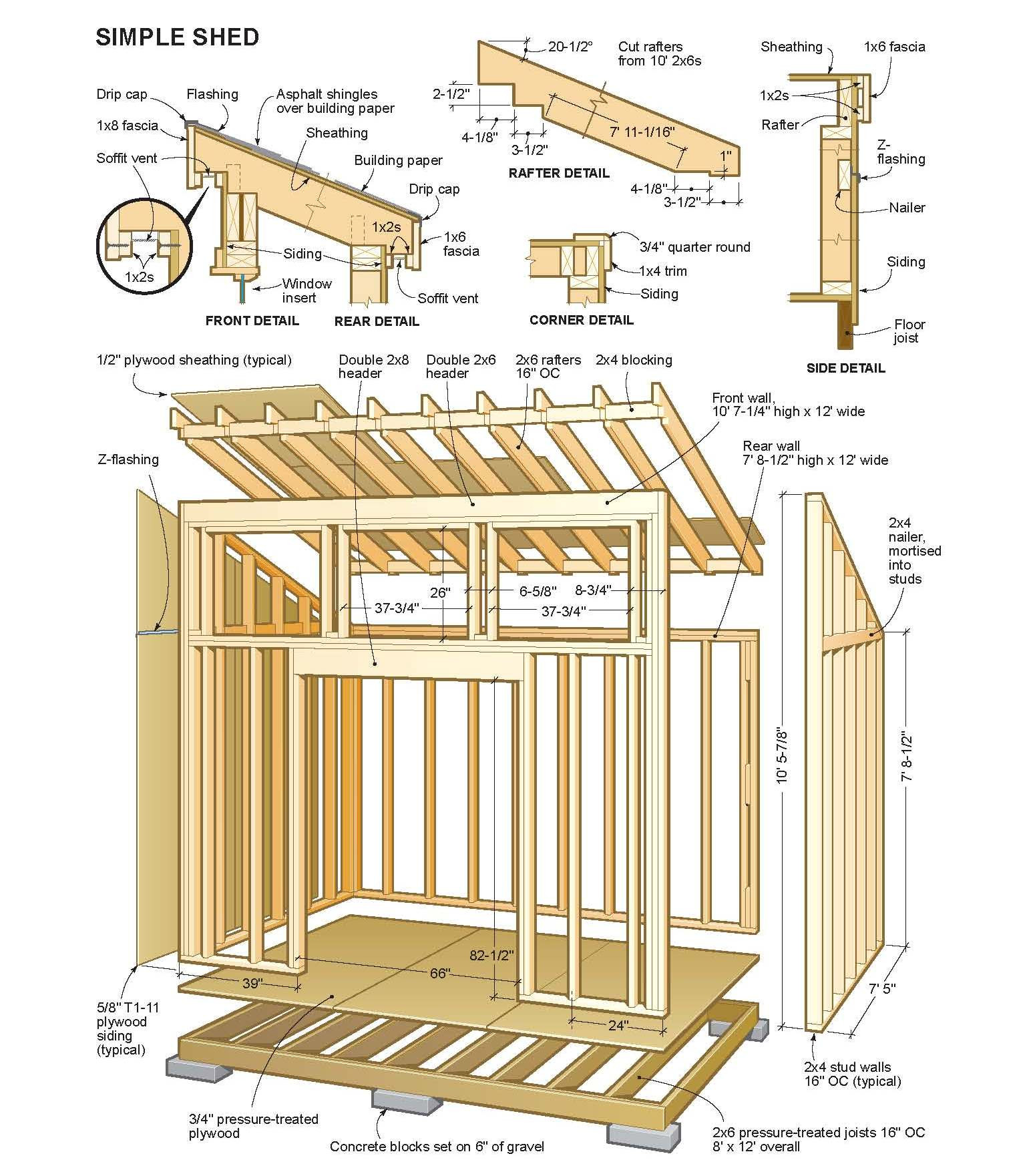 Shed Plans DIY
 Woodwork Diy Free Shed Plans PDF Plans