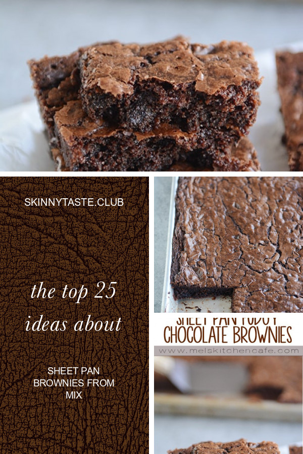 Sheet Pan Brownies From Mix
 The top 25 Ideas About Sheet Pan Brownies From Mix Best