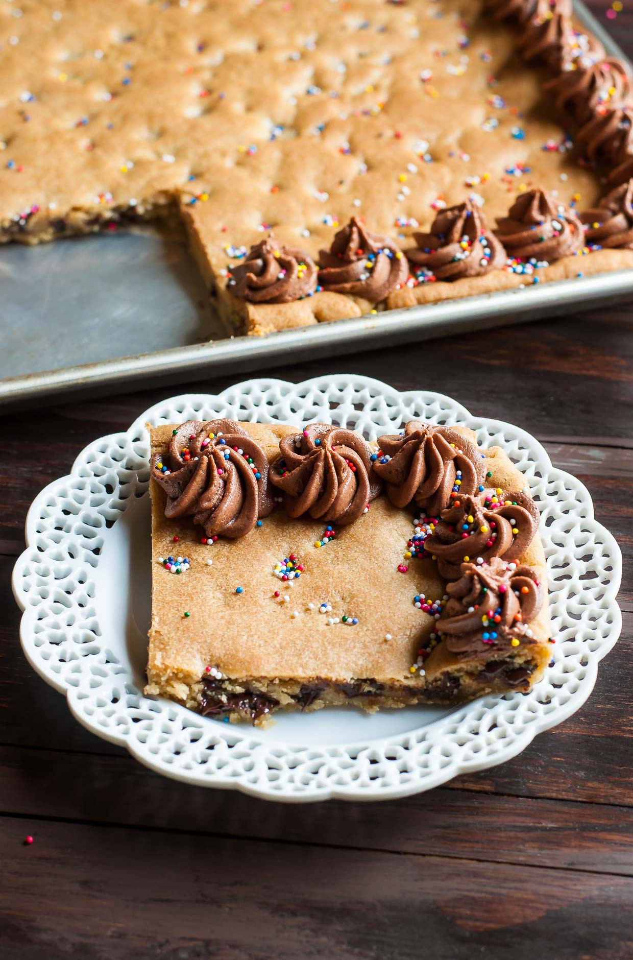 Sheet Pan Cake
 Sheet Pan Cookie Cake Recipe Peas And Crayons