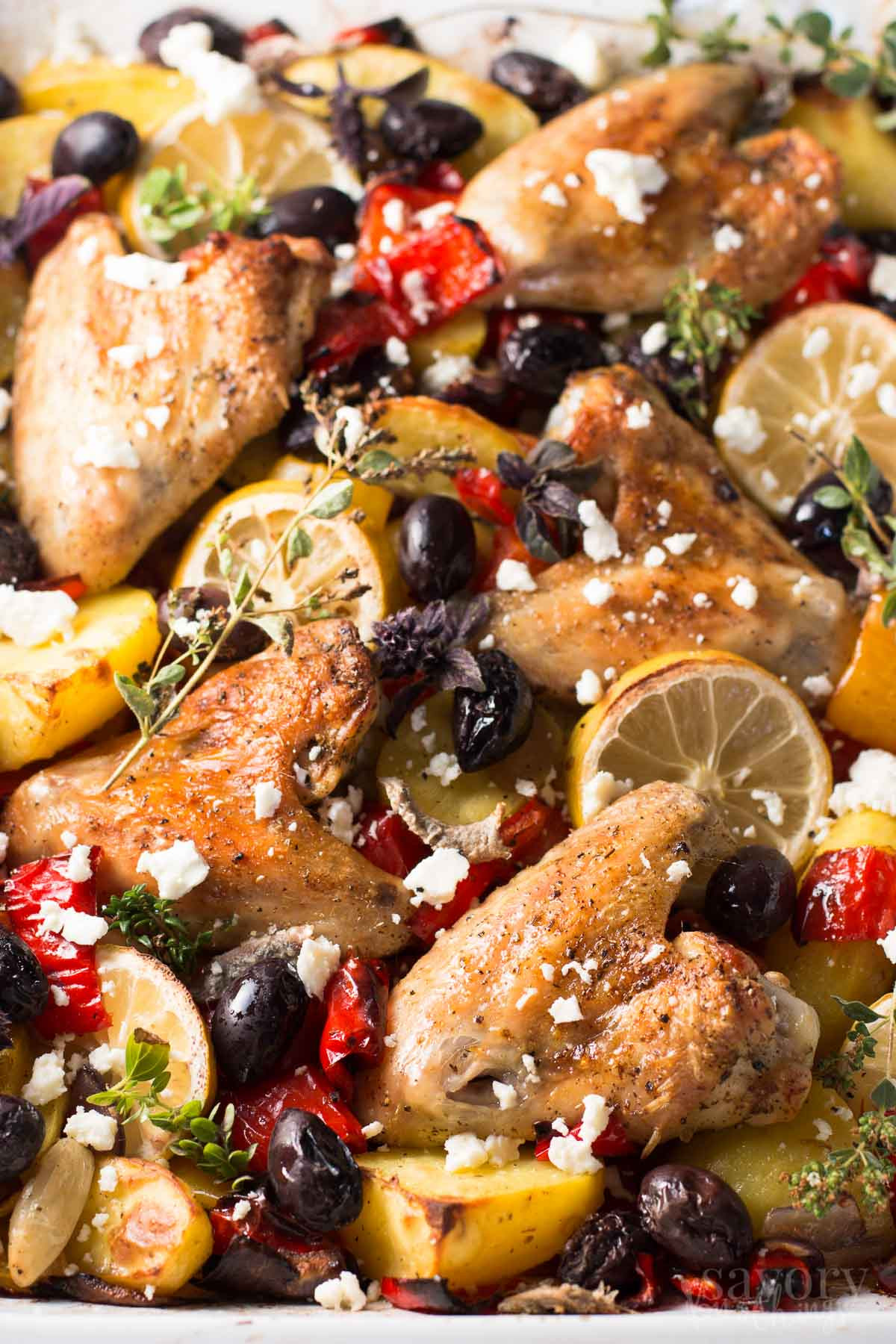 Sheet Pan Chicken Dinner
 e Sheet Pan Greek Style Easy Baked Chicken Dinner