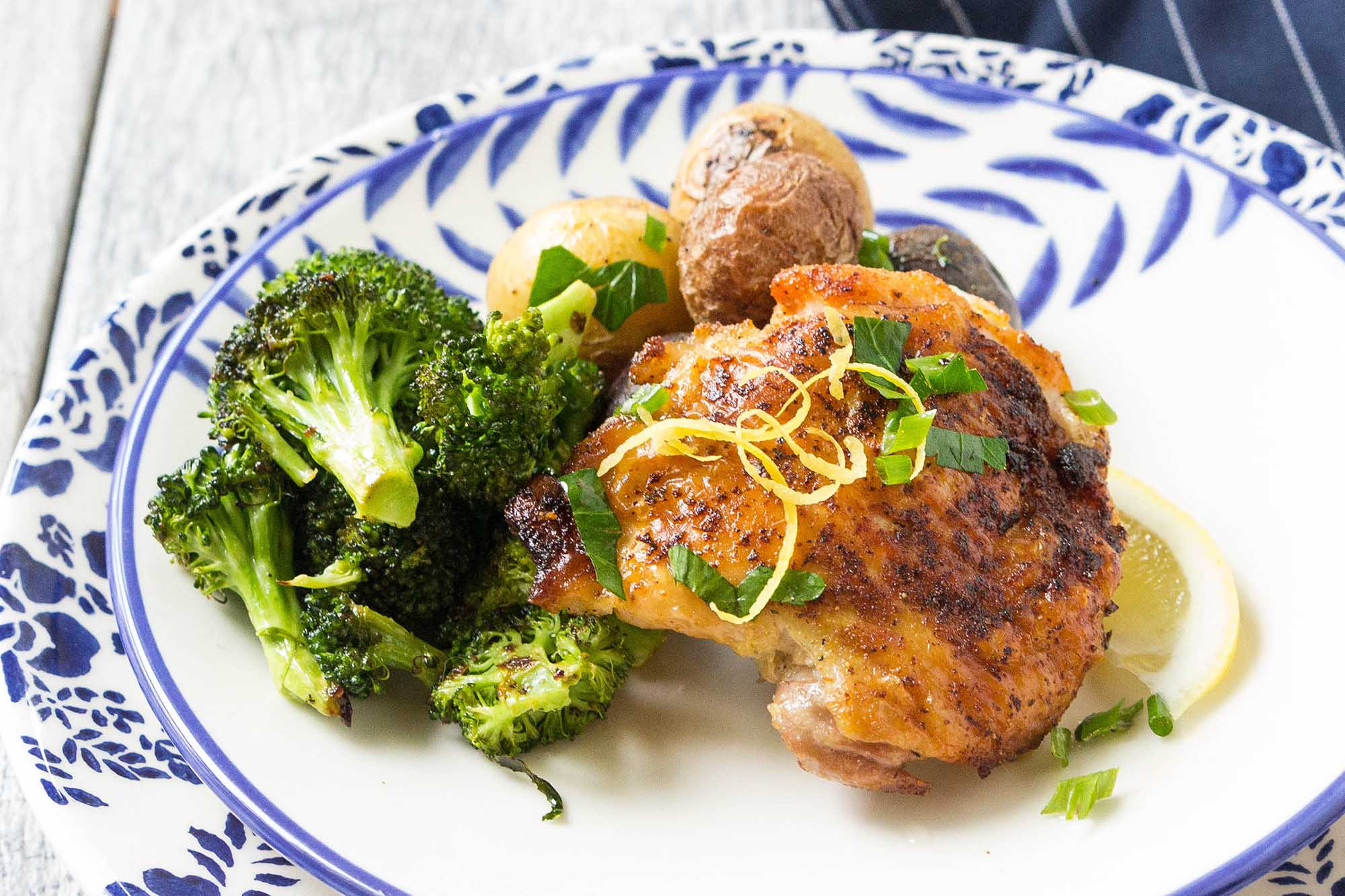 Sheet Pan Chicken Thighs And Broccoli
 Sheet Pan Chicken with Roasted Broccoli and Potatoes