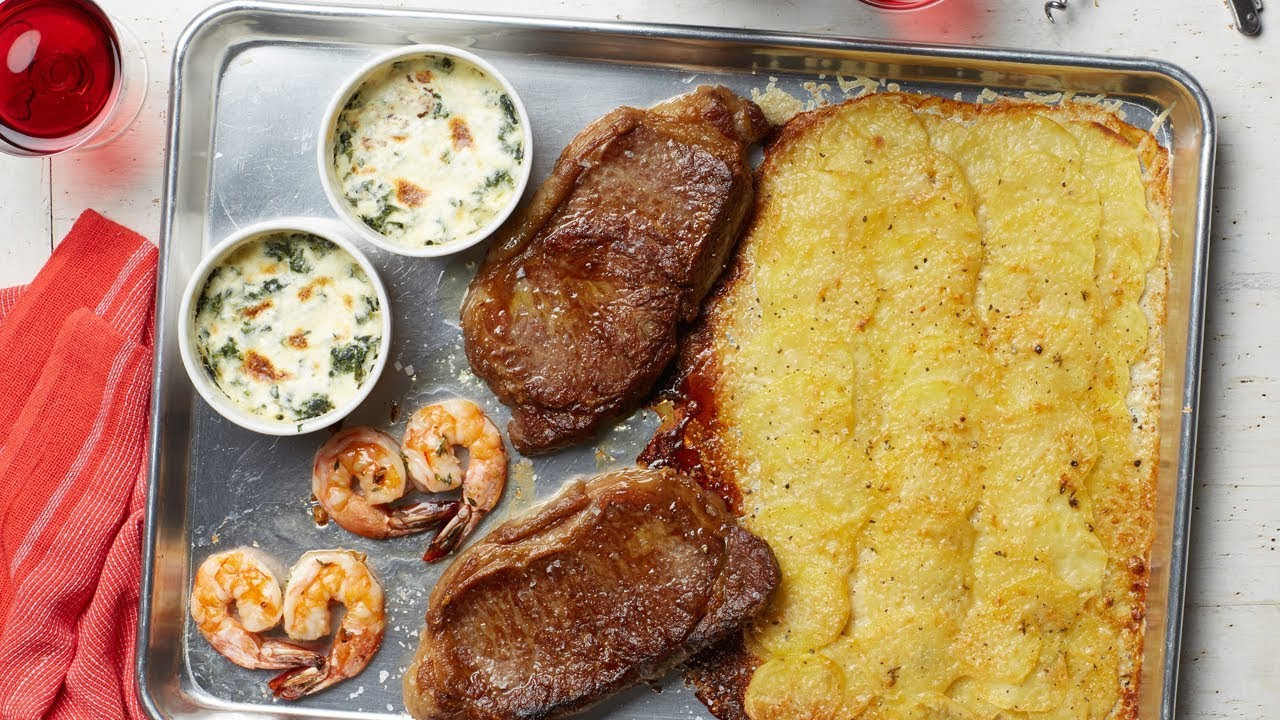 Sheet Pan Dinners Food Network
 Steakhouse Sheet Pan Dinner