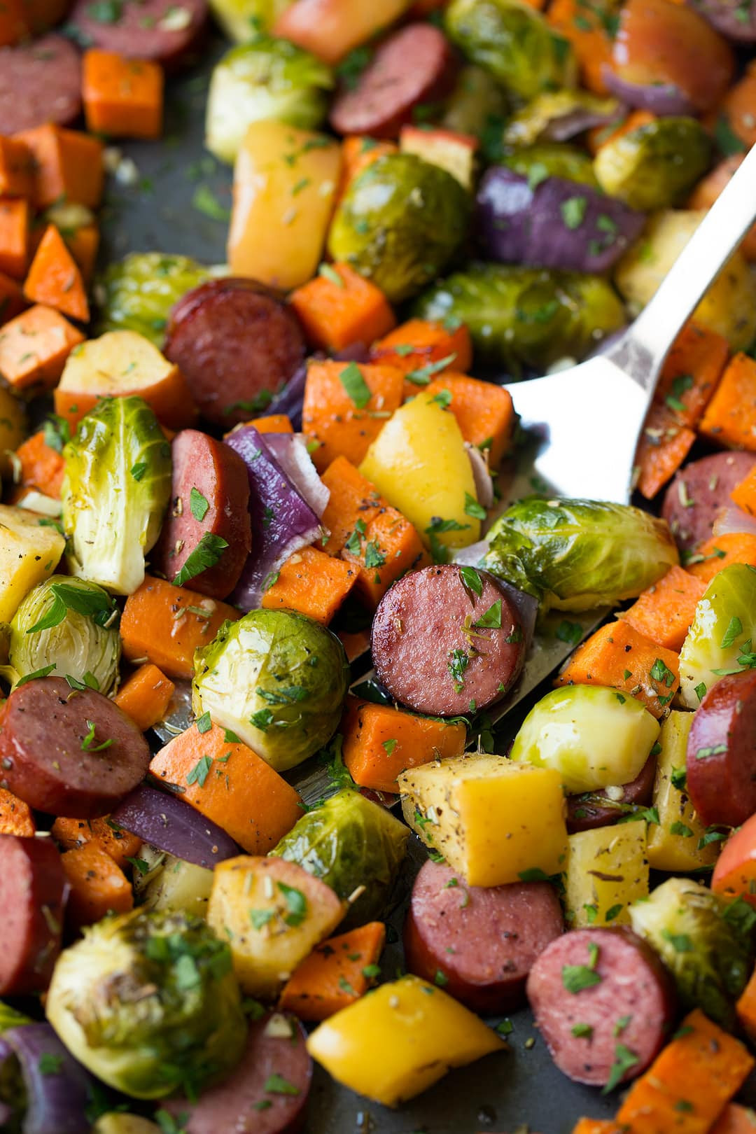 Sheet Pan Dinners Sausage
 Autumn Sausage Veggie and Apple Sheet Pan Dinner Cooking