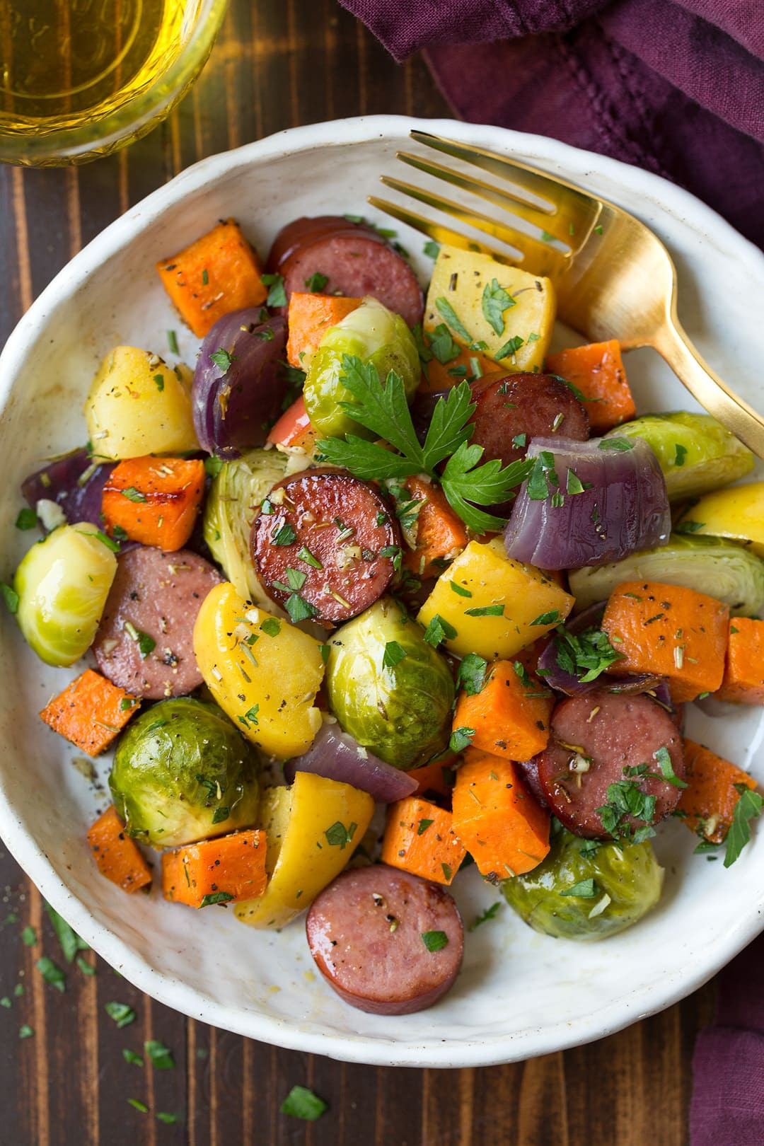 Sheet Pan Dinners Sausage
 Autumn Sausage Veggie and Apple Sheet Pan Dinner Cooking