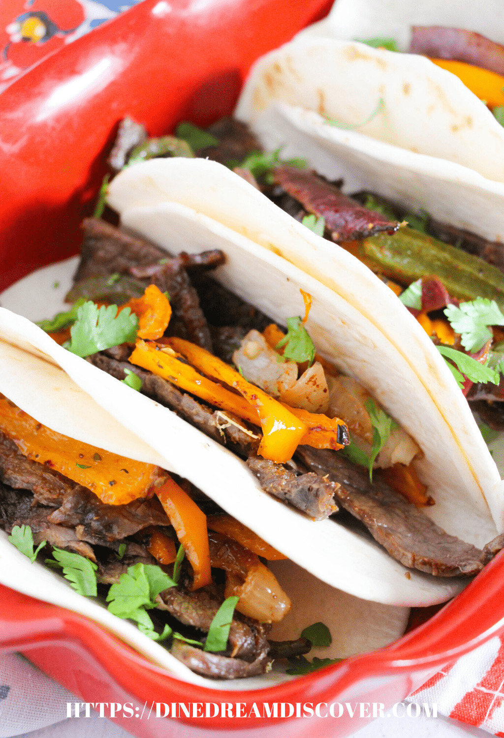 Sheet Pan Flank Steak Fajitas
 Sheet Pan Steak Fajitas DINE DREAM DISCOVER