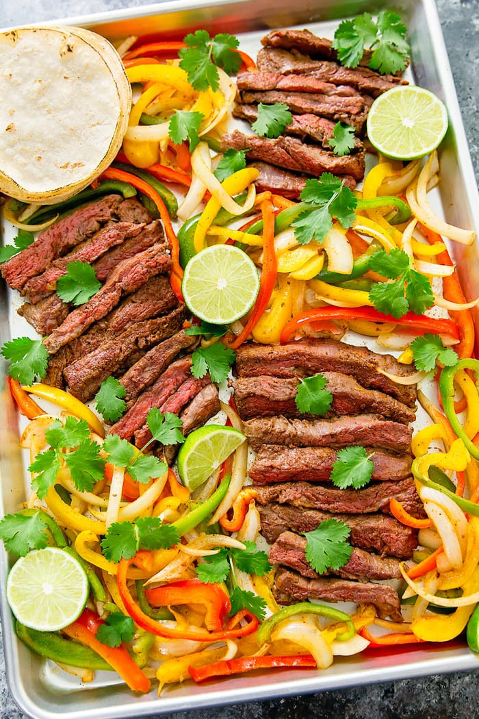 Sheet Pan Flank Steak Fajitas
 Sheet Pan Steak Fajitas Kirbie s Cravings