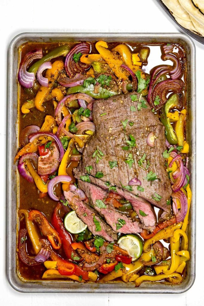 Sheet Pan Flank Steak Fajitas
 Sheet pan Flank Steak Fajitas Easy Peasy Meals