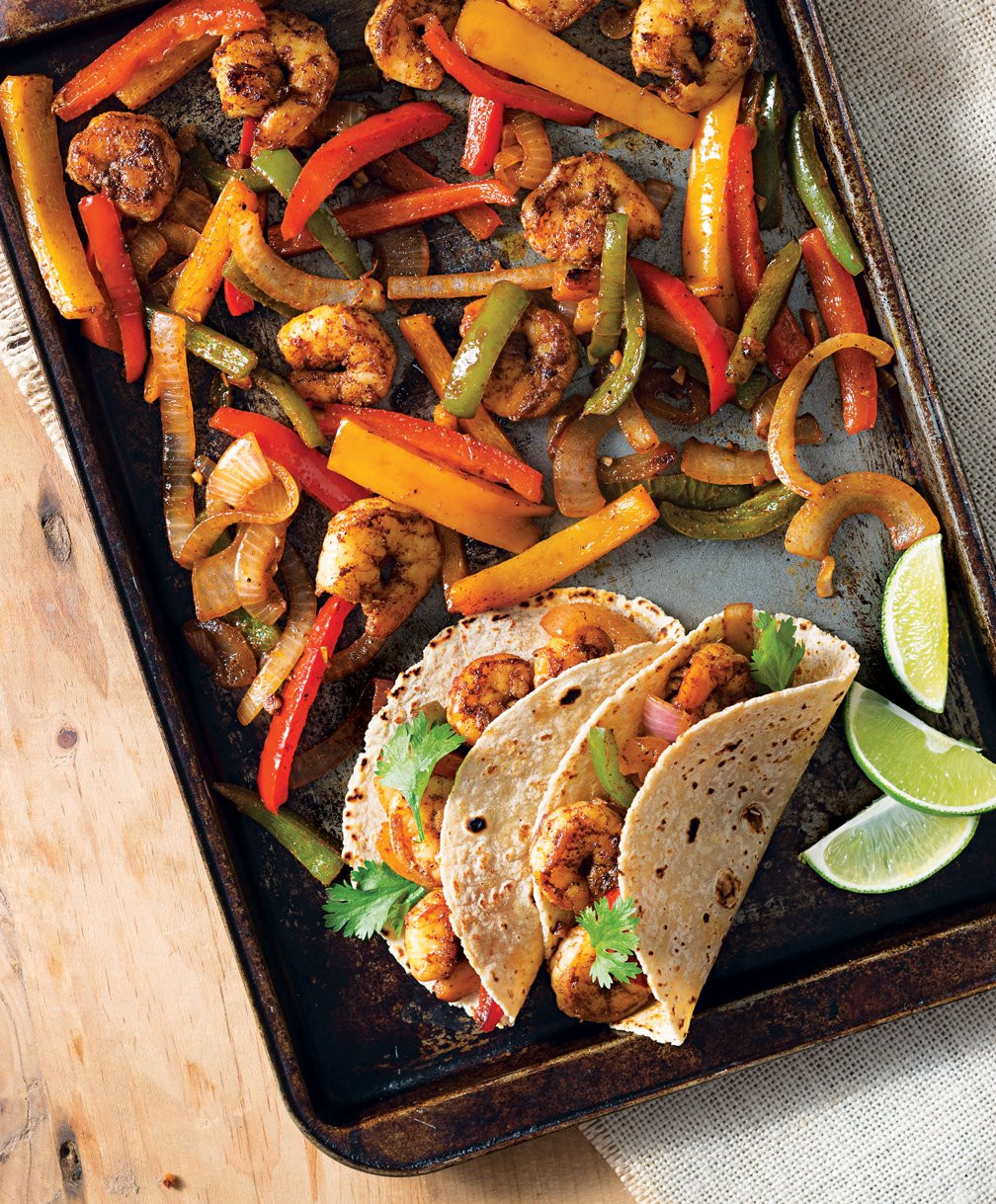 Sheet Pan Shrimp Fajitas
 Sheet Pan Shrimp Fajitas