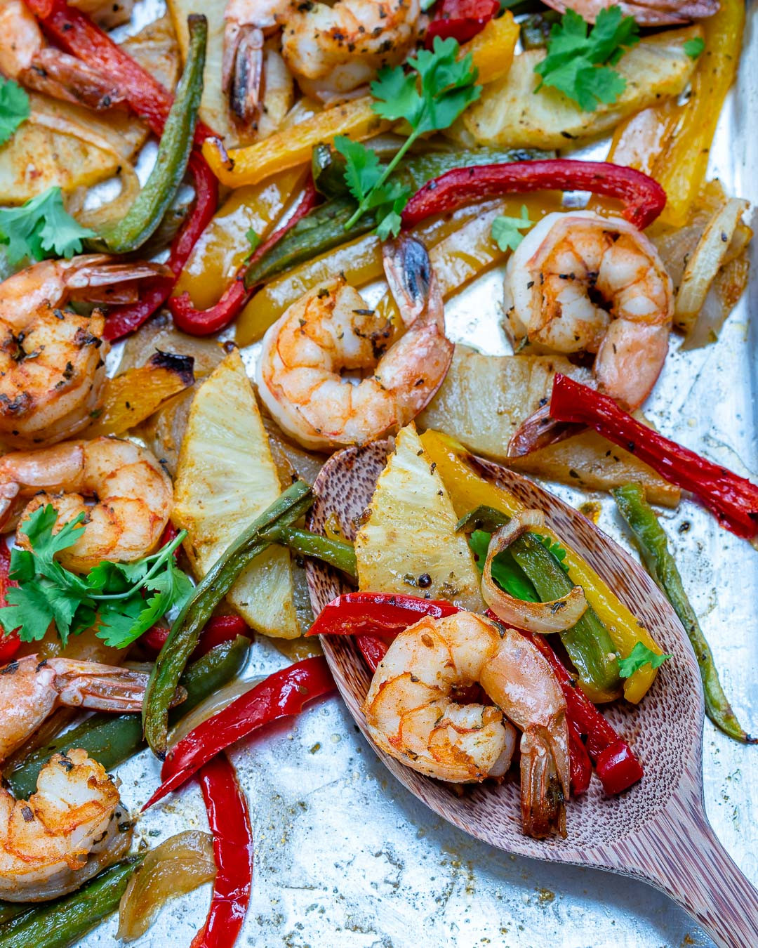 Sheet Pan Shrimp Fajitas
 Sheet Pan Pineapple Shrimp Fajitas Make Clean Eating