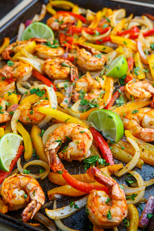 Sheet Pan Shrimp Fajitas
 Sheet Pan Shrimp Fajitas Recipe on Closet Cooking