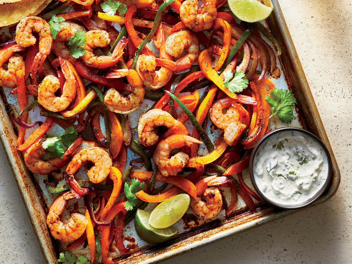 Sheet Pan Shrimp Fajitas
 These 20 Minute Sheet Pan Shrimp Fajitas Are Perfect for