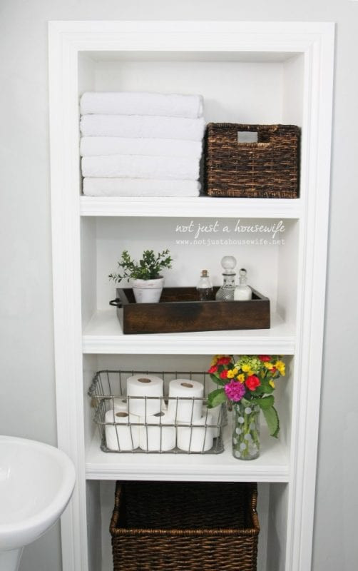 Shelves For Bathroom Wall
 Remodelaholic