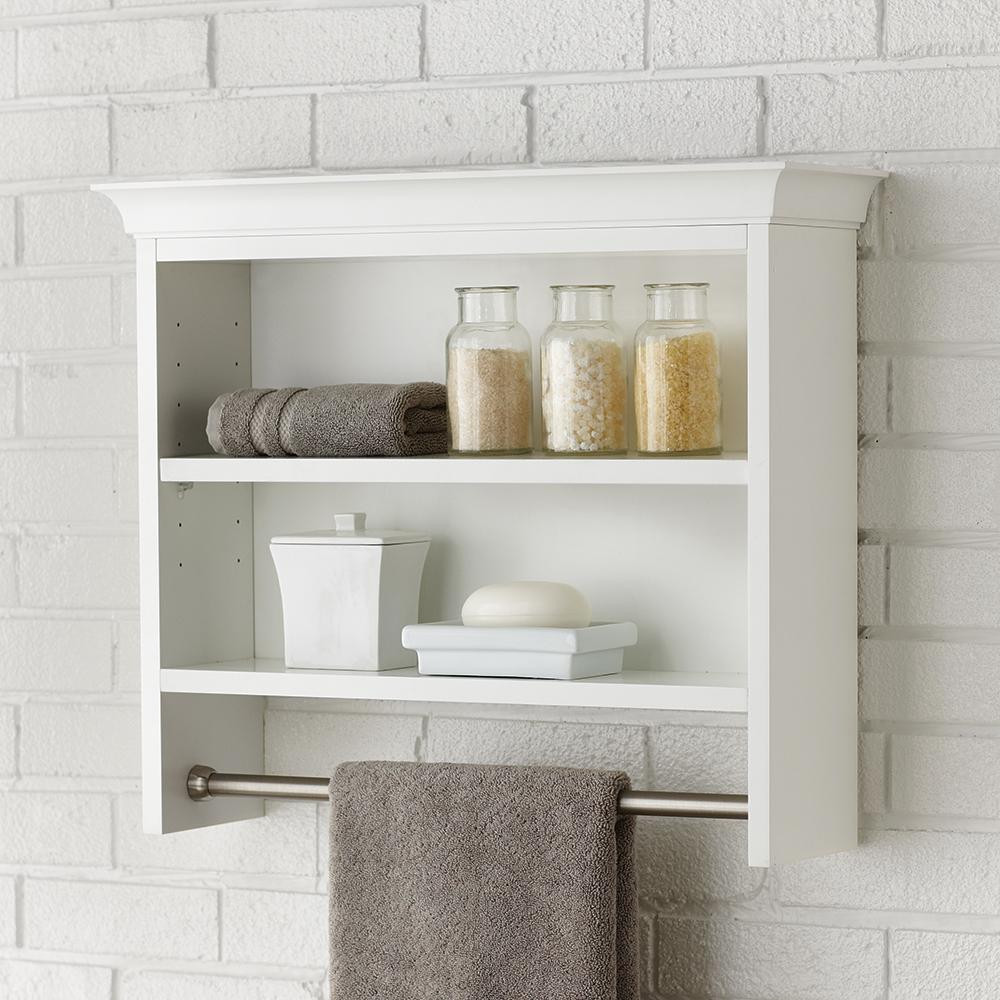 Shelves For Bathroom Wall
 Home Decorators Collection Creeley 24 in W x 21 in H x 7