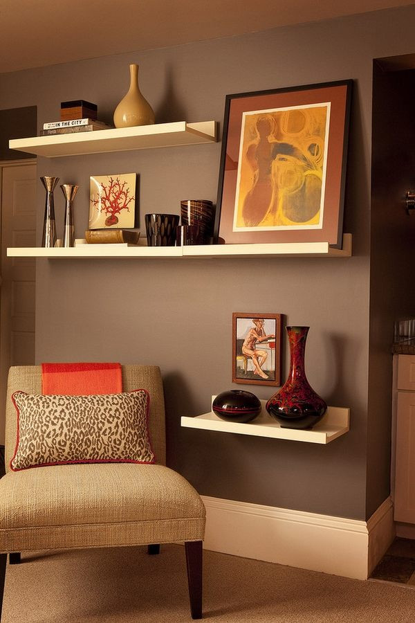 Shelving For Living Room Walls
 Floating shelves – fabulous and functional wall decoration