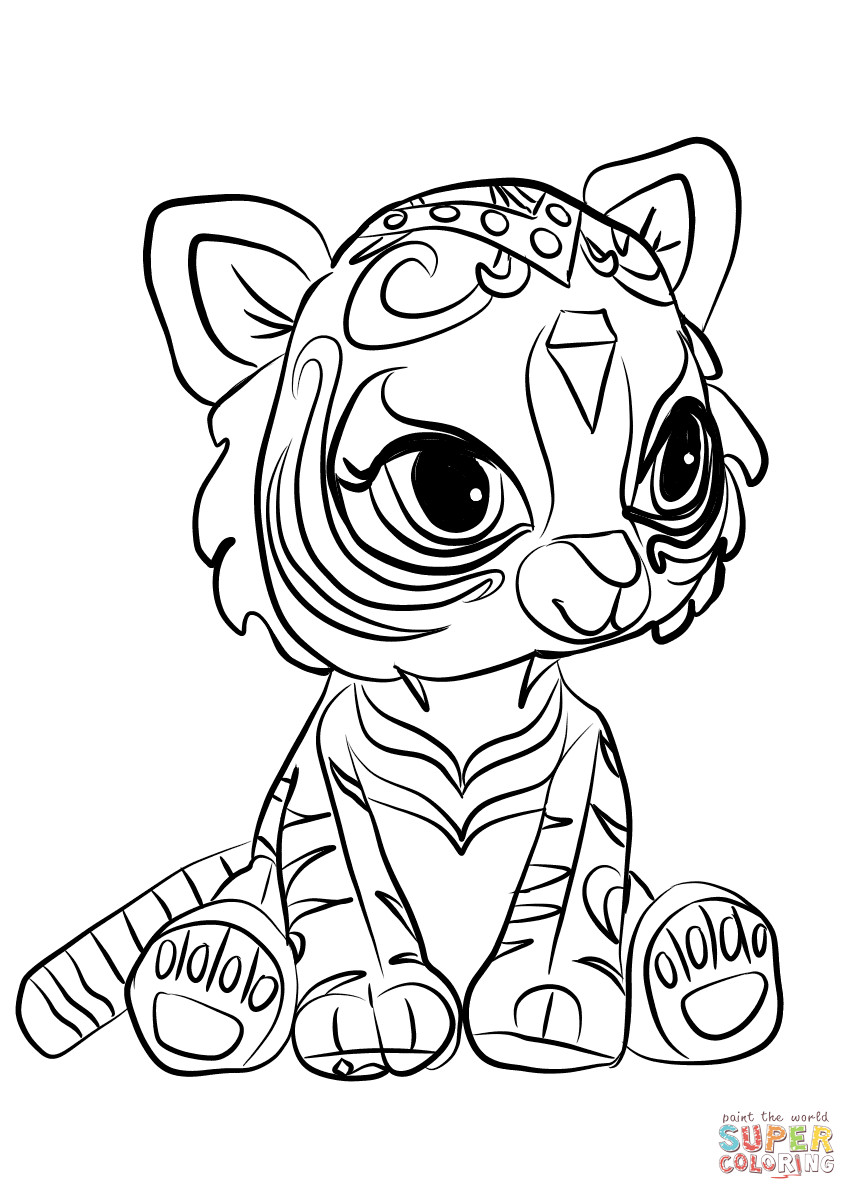 Shimmer And Shine Coloring Pages Printable
 Nahal from Shimmer and Shine coloring page