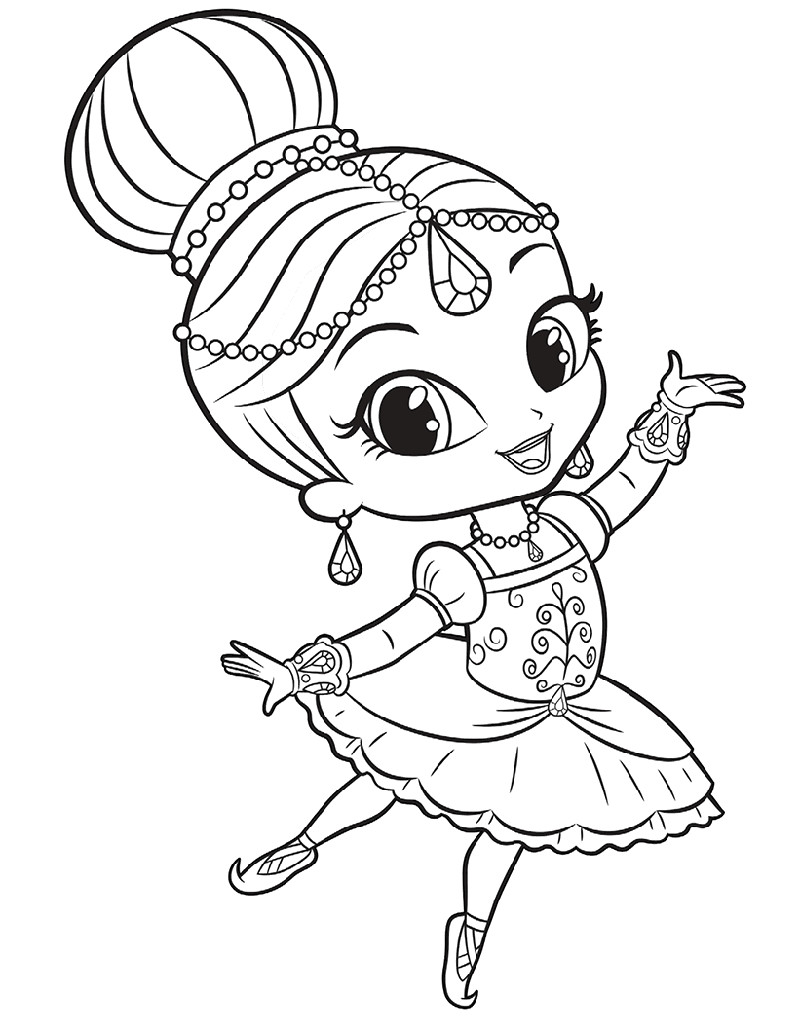 Shimmer And Shine Coloring Pages Printable
 Shimmer and Shine Coloring Pages for Girls