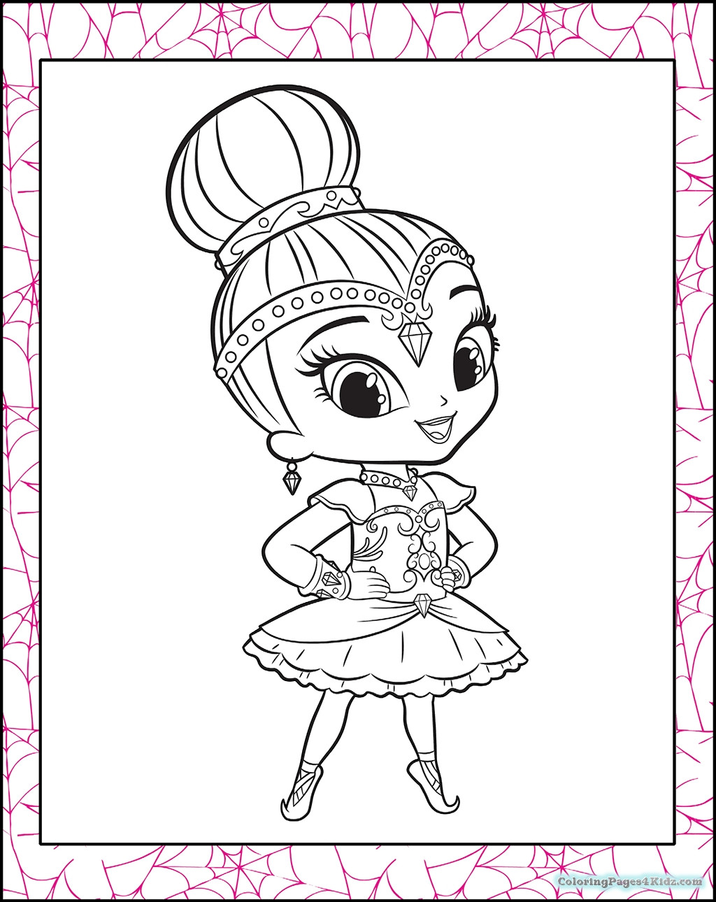 Shimmer And Shine Coloring Pages Printable
 Shimmer Shine Coloring Pages Free Coloring For Kids 2019