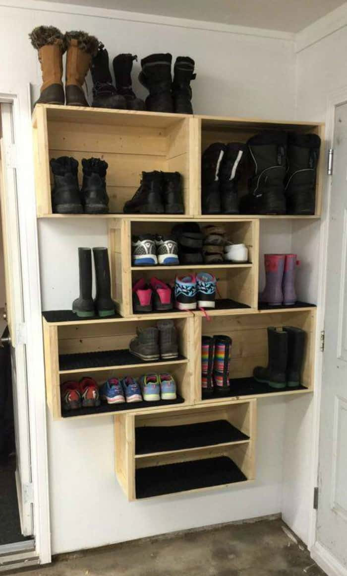 Shoe Organizer DIY
 20 DIY SHOE STORAGE IDEAS