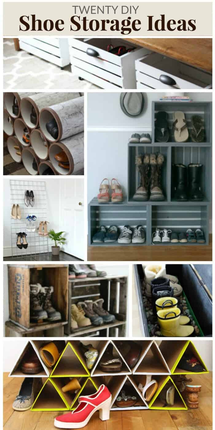 Shoe Organizer DIY
 20 DIY SHOE STORAGE IDEAS