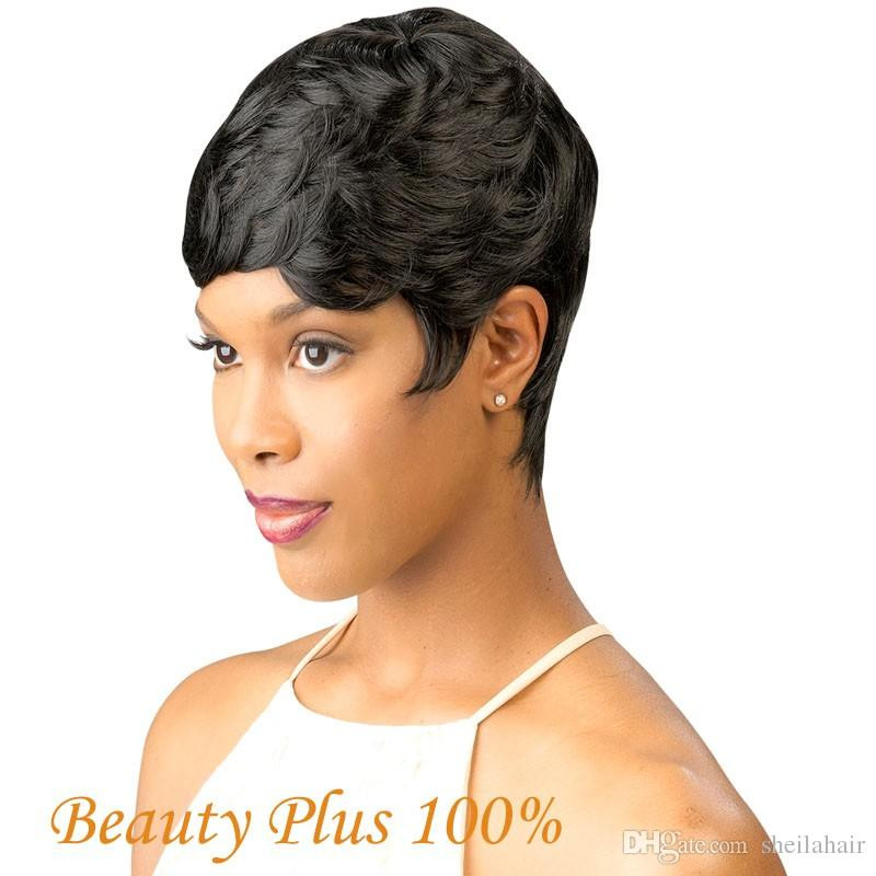 Short Black Hairstyle Wigs
 New Short Hair Wigs For Black Women Black And Short Curly