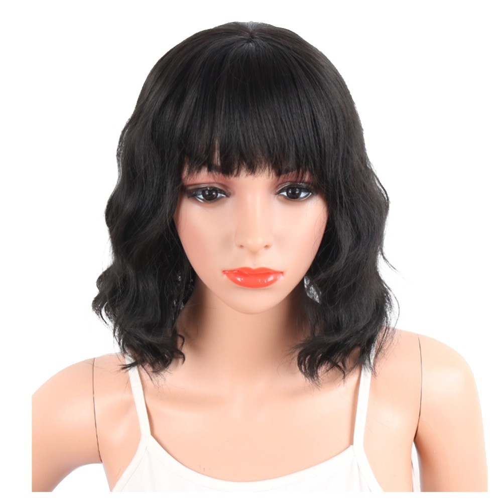 Short Black Hairstyle Wigs
 Aliexpress Buy Deyngs Pixie Cut Short Wavy Women s