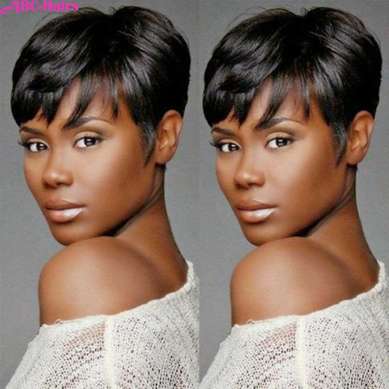 Short Black Hairstyle Wigs
 Wigs For Black Women Synthetic Wig Short Hair Lady GaGa