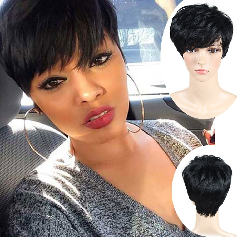 Short Black Hairstyle Wigs
 New Pixie Cut Wigs Short Wigs For Black Women African