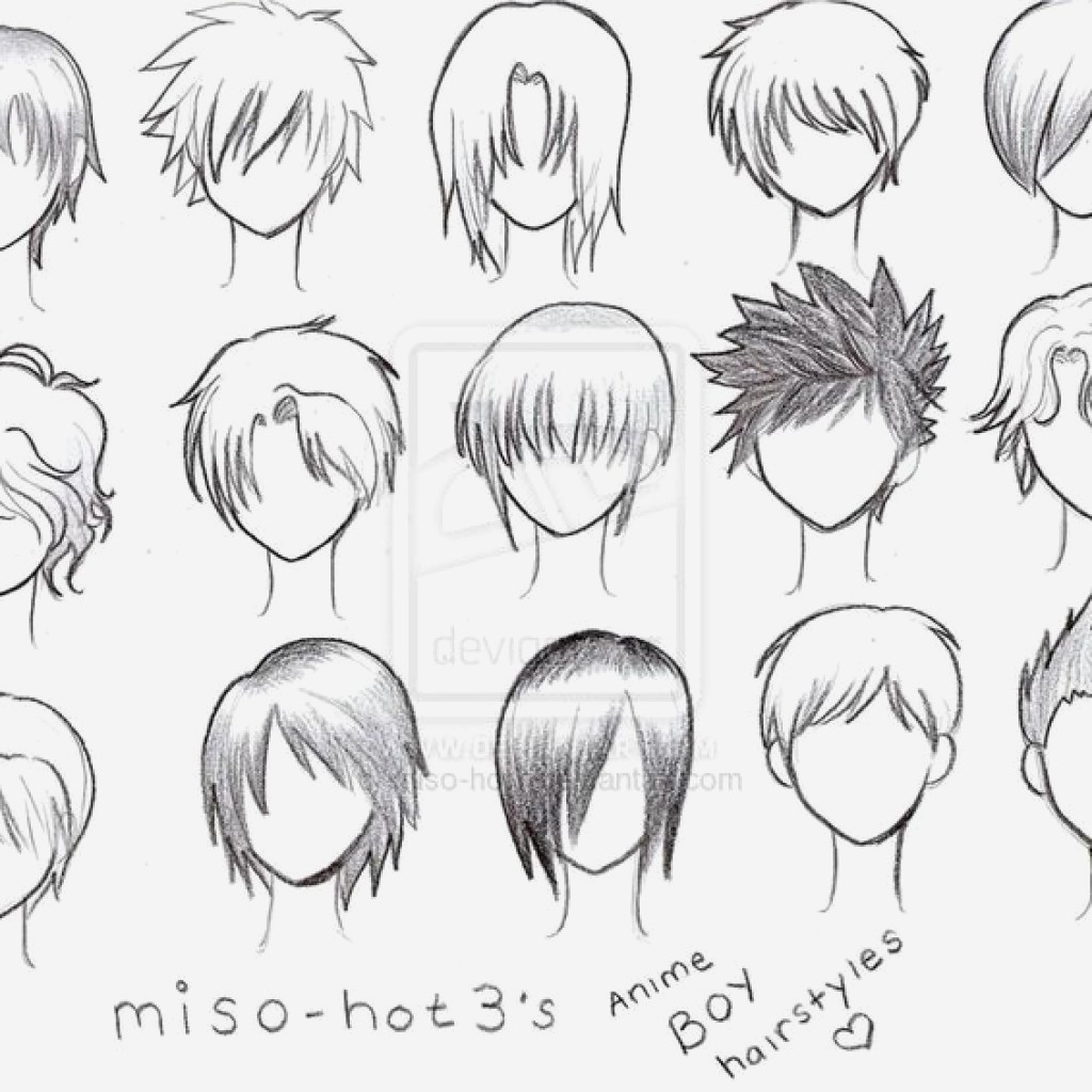 Short Hairstyles Anime
 Anime Guy Hairstyles Drawing at GetDrawings