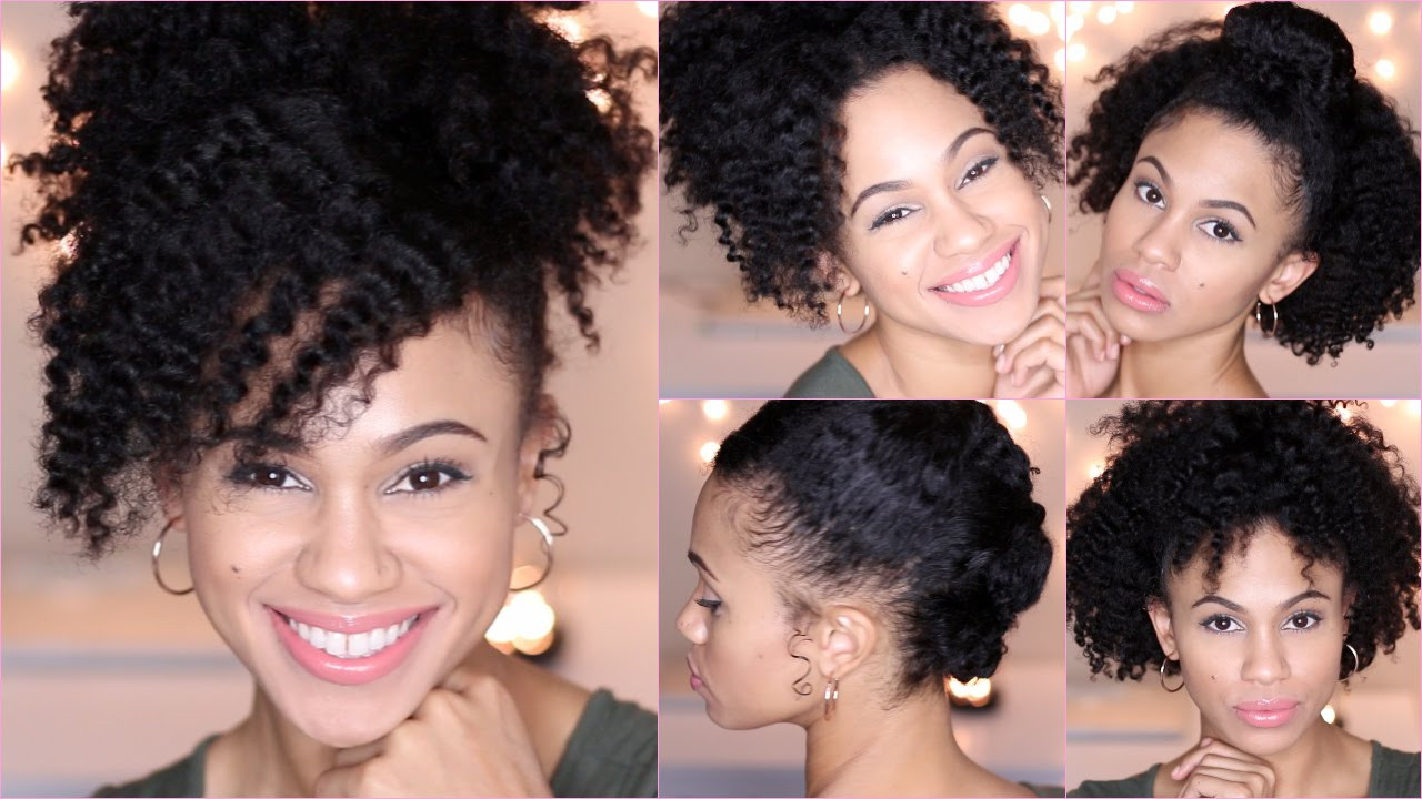 Short Natural Hairstyles Youtube
 5 Quick and Easy Hairstyles for Short Natural Hair