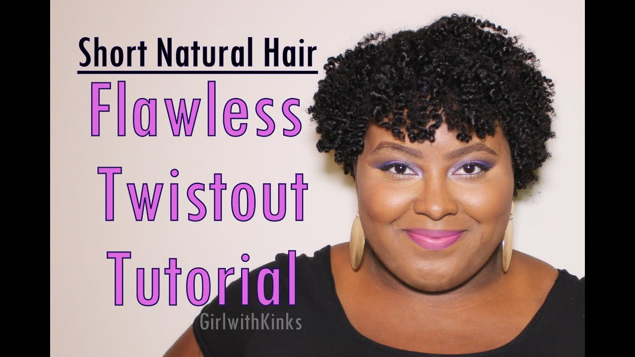 Short Natural Hairstyles Youtube
 Short Natural Hair Super Defined Twist Out Tutorial