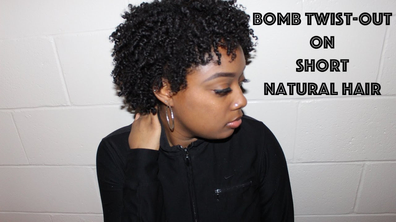 Short Natural Hairstyles Youtube
 Bomb Twist Out on Short Natural Hair