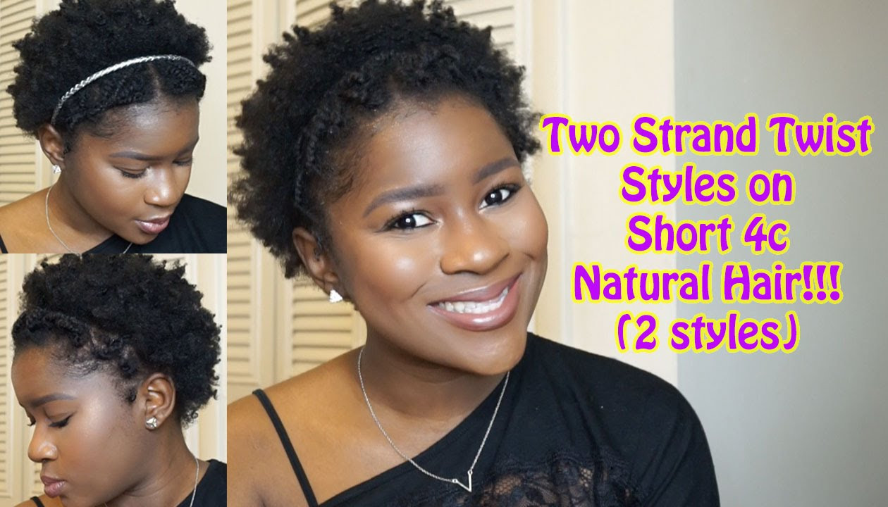 Short Natural Hairstyles Youtube
 Two Strand Twist Styles on Short 4c Natural Hair 2